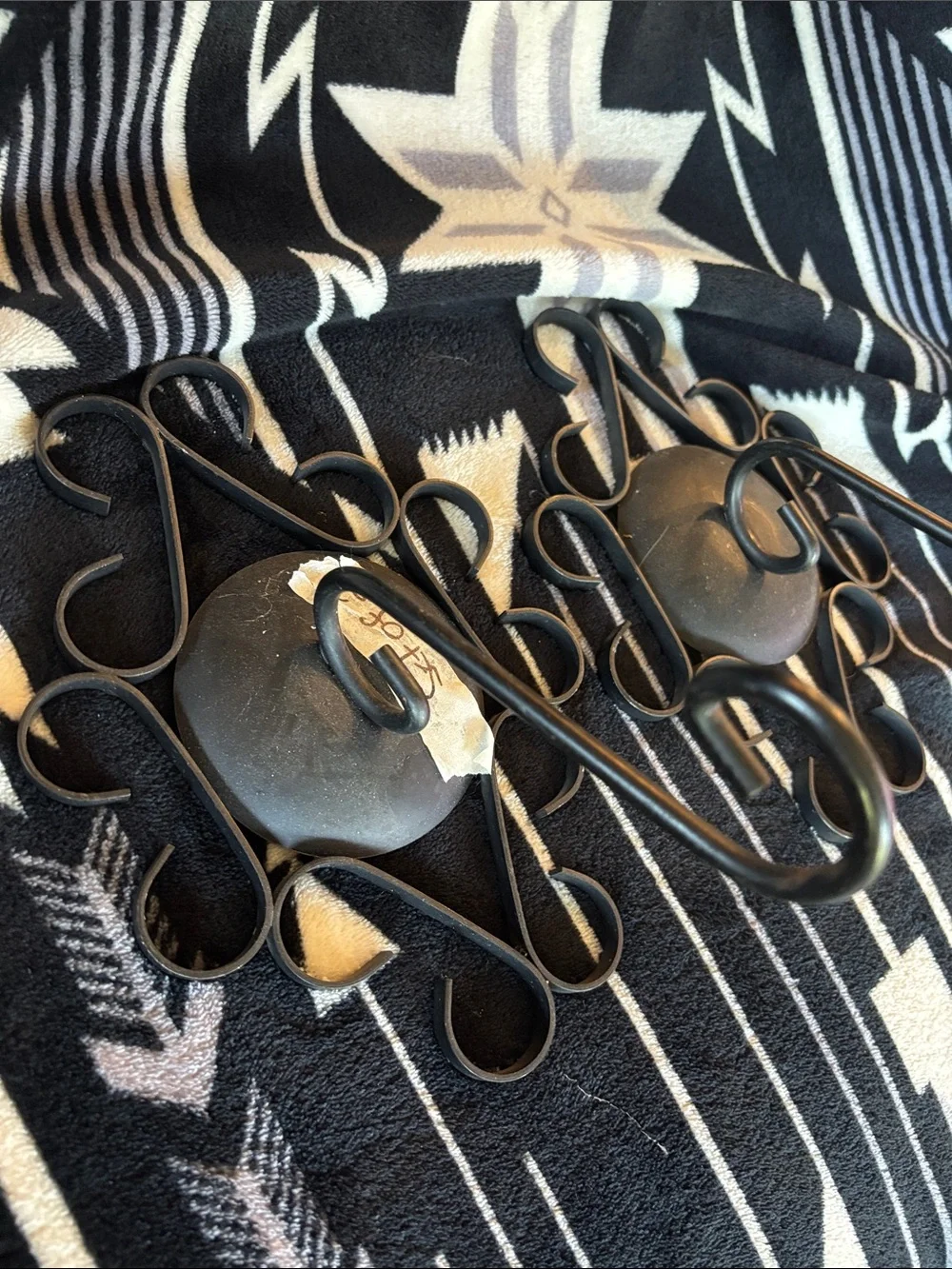 Black Metal Wall Hooks - Decorative Multi-use Hooks